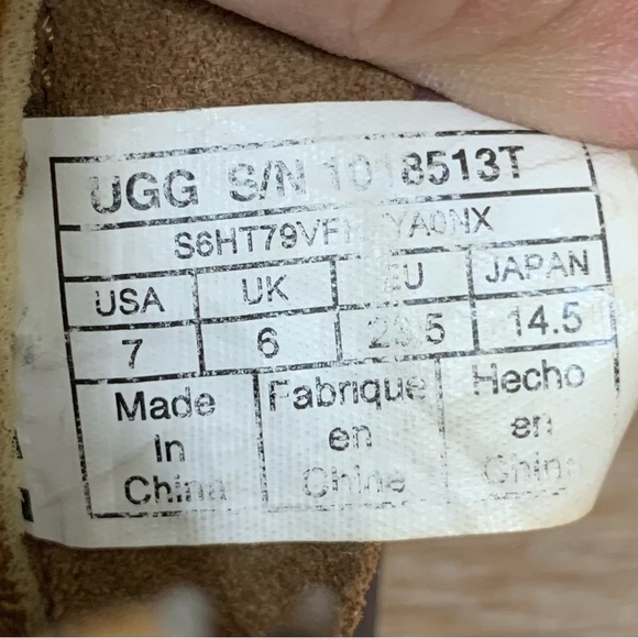 UGG Ager Kids Unisex Winter Warm Boots, Size 7 - Picture 12 of 13